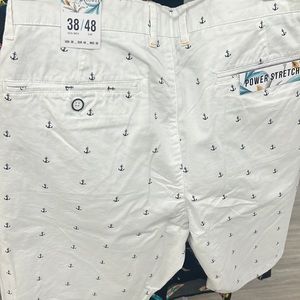 Denim& flower stretch shorts